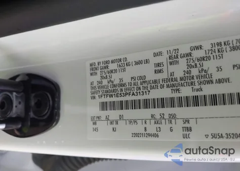 2023 Ford F-150 King Ranch from USA, damaged, VIN 1FTFW1E53PFA31317